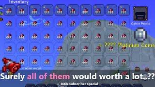 Terraria with 100,000 Adamantite = ∞ Coins? ─ How much are they worth anyway?? | 100k special...