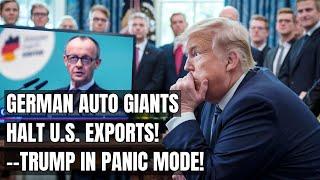 German Automakers HALT U.S. Shipments — Trump Caught Completely Off Guard! Tariffs, Electric Vehicle