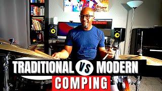 TRADITIONAL VS MODERN COMPING FOR DRUMS | Jazz Drummer Q-Tip of the Week