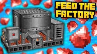 Minecraft Feed The Factory | 50x ORE PROCESSING & FASTER STEEL! #19 [Modded Questing Factory]