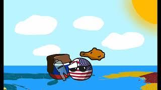 USA vs Rusia #countryballs #fight