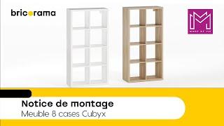 Notice de montage - Meuble 8 cases Cubyx Mode de Vie | Bricorama