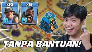 TH 12 TANPA BANTUAN! QueenWalk + Miner Hog - Clash Of Clans Indonesia