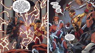 Deathstroke forces Kid Flash to rewrite the past