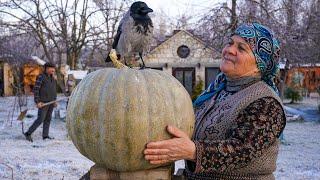 Cooking Gutabs from Giant Honey Pumpkin | Outdoor Cooking