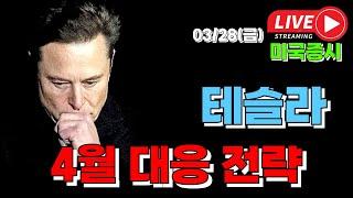 03/28 금 ( 실시간 라이브 ) 테슬라 4월 대응 전략 I 미국주식 대응 및 전략