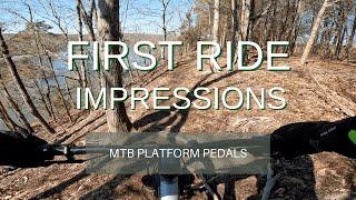 MTB Platform Pedals vs Clipless - First Ride On Platform Pedals