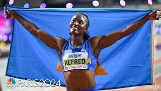 Julien Alfred and Ewa Swoboda go stride for stride in women's 60m at Indoor Worlds | NBC Sports