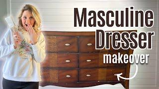 How To Turn a Boring Dresser Into a Masculine Masterpiece