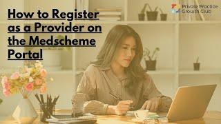 How to Register as a Provider on the Medscheme Portal #talktotaz