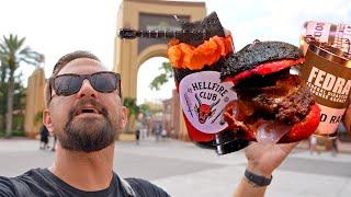 Trying ALL NEW Spooky Food At Universal Studios! | Taste Of Terror Halloween Horror Nights Tasting!