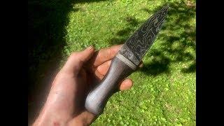 Forging a scrap pile sgian dubh knife