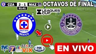 Cruz Azul vs. Mazatlán en vivo, donde ver, a que hora juega Cruz Azul vs. Mazatlán Leagues Cup 2024