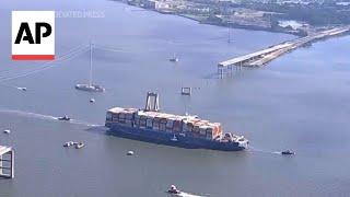 WATCH: Dali cargo ship leaves Baltimore, nearly 3 months after bridge collapse