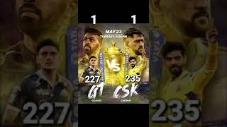 CSK VS GT  only ipl 2023 comparison #shorts #csk #gt @BrainXMania @A2Motivation