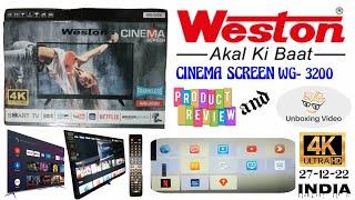 Weston 32 Inch LED TV India Unboxing and Review, Weston HD android Smart Led Tv