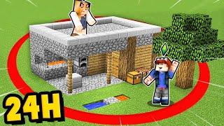 24 GODZINY W CZERWONYM KOLE w Minecraft! | Vito i Bella