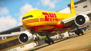 WATCH Boeing 777 DHL Plane LAND in Philadelphia!