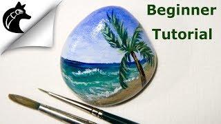 Rock Painting Tutorial For Beginners Beach