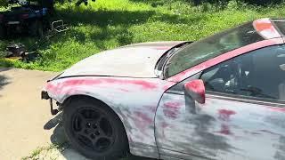 300zx update, removing primer from car!