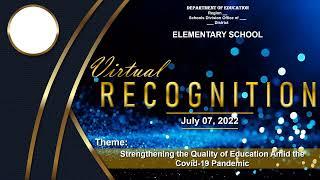 Cool Powerpoint Layout for Recognition/Graduation with Video Background (Blue)