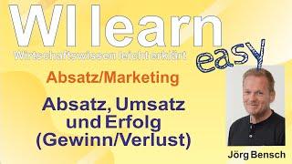 Absatz, Umsatz und Erfolg (Gewinn/Verlust)