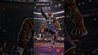 LEBRON JAMES IS NOT HUMAN HIS TIGER #nba #nbahighlights  #shorts #animalhybrid #basketball #nba2k23