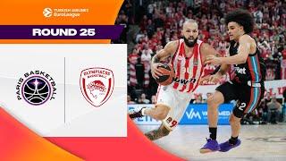 LIGHTING UP the City of Lights | Paris Basketball– Olympiacos | BASKETBALL HIGHLIGHTS R25 2024-25