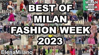 The best looks, outfits & streetstyle  at Milan Fashion Week 2023    #italy #milan #mfw