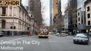 Driving In The City | Melbourne Australia | 4K HDR