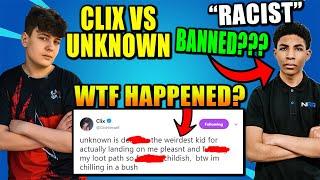 Clix PISSED & Getting UnknownArmy BANNED for this..? Unknown Calls Pro RACIST! (FULL STORY)