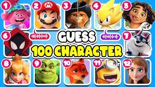Guess 100 Character By Their Song? | Netflix Puss In Boots Quiz, Sing 1&2, Zootopia lGuess The Song?