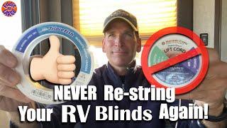 RV BLIND (Day/Night Shade) PERMANENT REPAIR - No More ReStringing!!