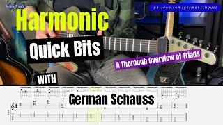 Harmonic Quick Bits - Triads, A Comprehensive Guide