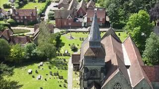 St Nicholas Church Godstone  Drone  Flight