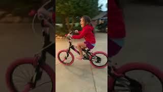 Lily’s first time ridding here bike