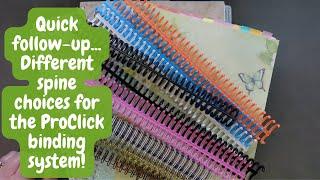 Follow-up video - different spine choices for the ProClick binding system | Adult Colouring