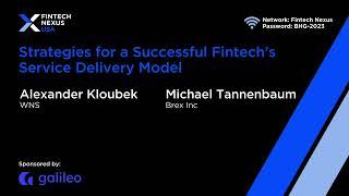 Strategies for a Successful Fintech’s Service Delivery Model