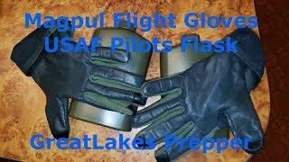 Magpul Flight Gloves//Air force pilots flask Review