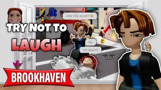 Try not to laugh - ROBLOX Brookhaven RP FUNNY MOMENTS