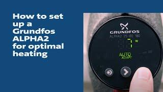 How to Set Up a Grundfos ALPHA2 for Optimal Heating