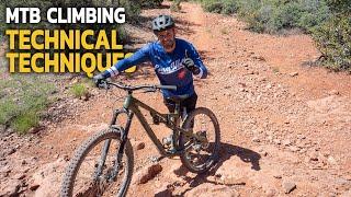 MTB Techniques for Climbing Technical Rocky Trails #mtb #mountainbike