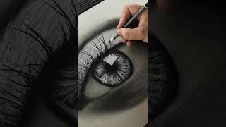 ASMR | Eye Drawing using CHARCOAL