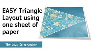 Easy Triangle Layout with One Sheet of Paper