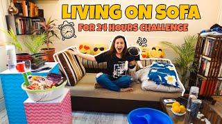 Living On My SOFA For 24 Hours Challenge + Q&A | Garima's Good Life (English Subtitles)