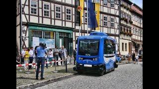 ThyraFloh in Stolberg nimmt Fahrt auf – automatisierter Bus für Gäste freigegeben