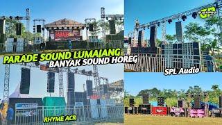 Deretan sound parade Lumajang ada SPL Audio & RHYME ACR