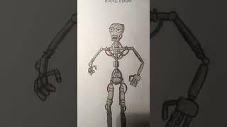 Bare Endo #4 #drawing #endoskeleton #fnaf #fnafdrawing #shorts #art #robot #fnaf1