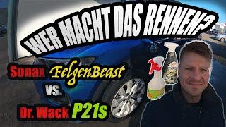 Felgenreiniger SONAX Felgenbeast vs. DR.WACK P21s I Wer macht das Rennen I 2021 I 4K