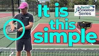 Better Paddle Angle = Better Pickleball Shots - as simple as that